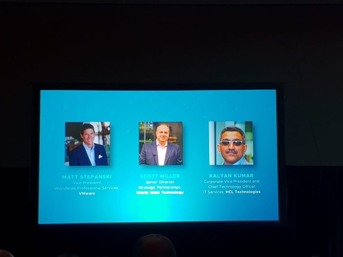 hcltech's tweet photo. At the #VMWorld partner forum, our CTO - IT services, @kklive, shared how cloud native, programmable and software defined infrastructure is the future, and how the HCL- @VMware partnership is enabling it for our customers. https://t.co/cYCVvoNRsN