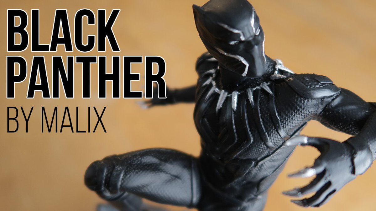 3DPrintedProps's tweet photo. New Video UP! Love this #BlackPanther statue by #Malix3Design designed by @Sanix_1. Love the motion in this piece. #3Dprinted #creality #Marvel @zyltech Chk the full video out at https://t.co/F3SnWXZ4Nh https://t.co/TJOrxgtoeC