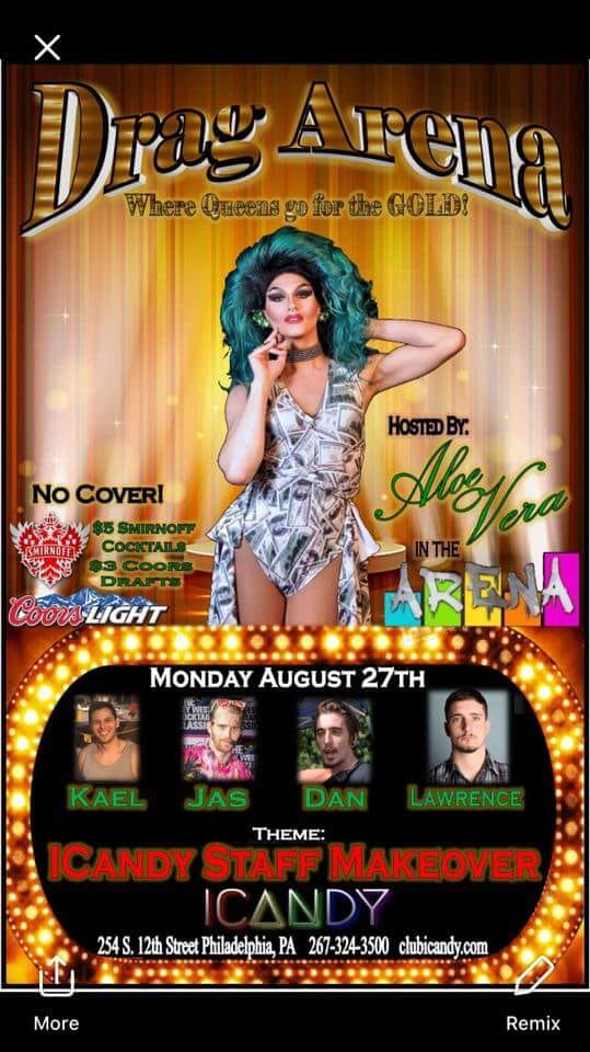ClubiCandy's tweet image. Tonigh @ Icandy -10pm
DRAG ARENA - Icandy Staff Makeover
Drink Special
No Cover
#Monday #August27th
#Dragarena #aloevera