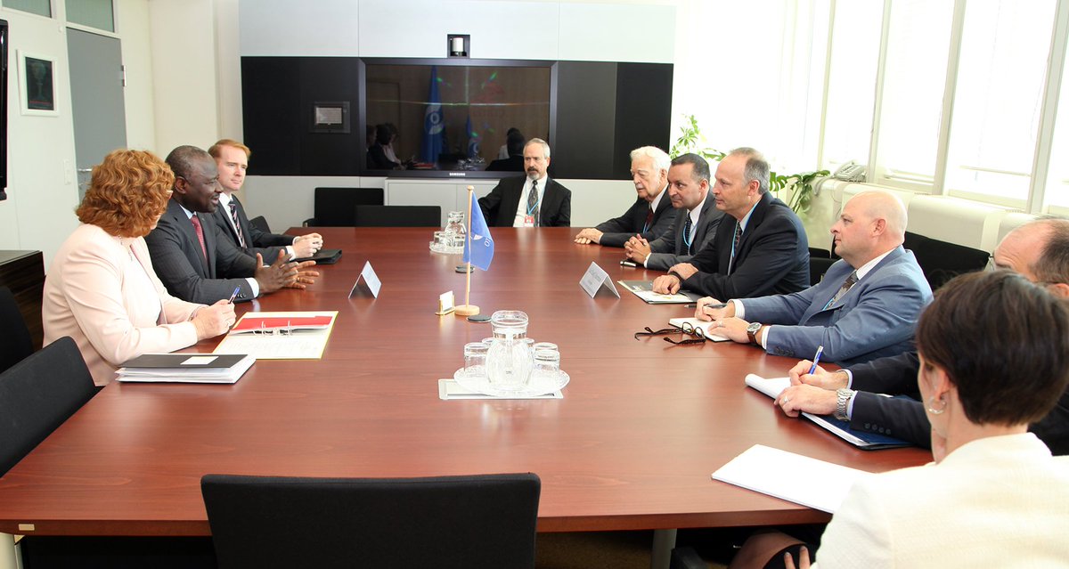 CTBTO's tweet photo. It was a pleasure for @SinaZerbo &amp; CTBTO staff to welcome Col Chad J. Hartman, Commander of Air Force Technical Applications Centre (AFTAC) today https://t.co/mzuru9XkRZ