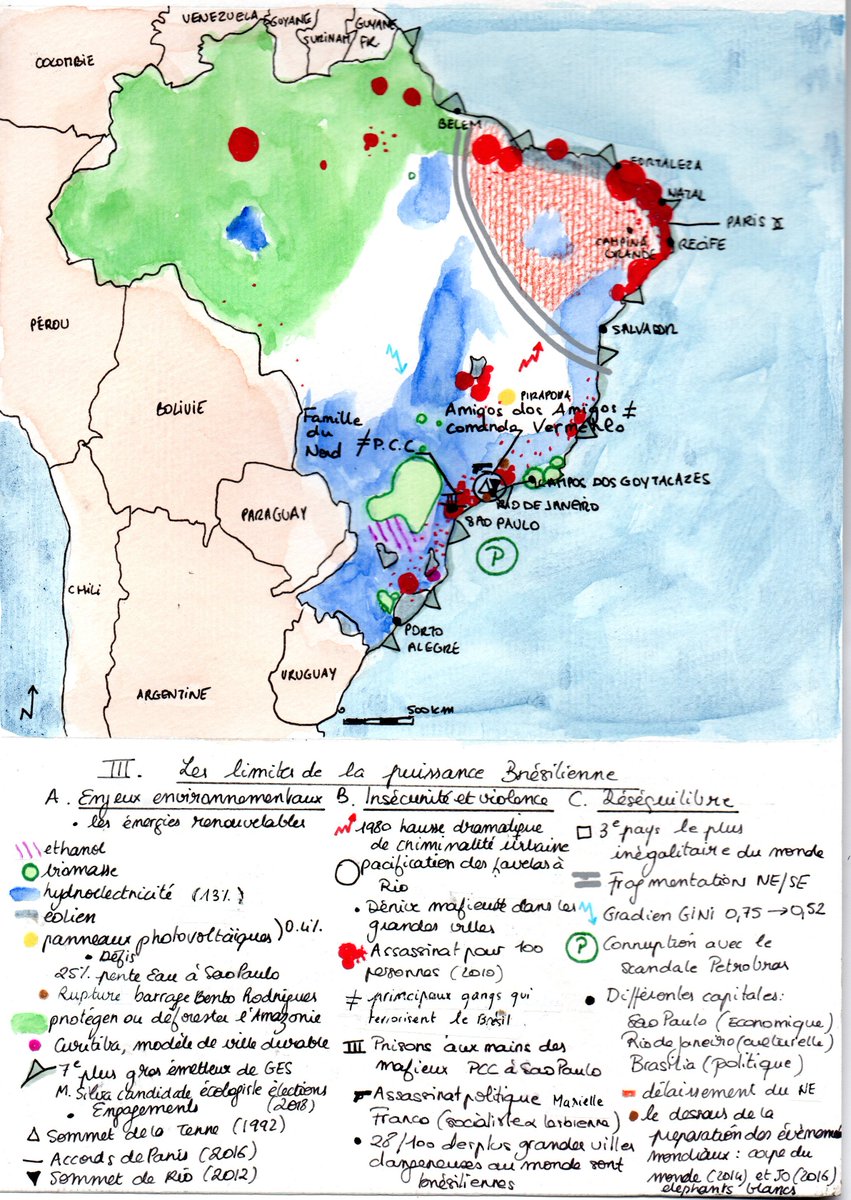 Junevgt's tweet photo. Dernière partie de la carte du Brésil pour compléter la trilogie #ENS2018.#brésil #lagéocasedessine https://t.co/upRTPo2MrJ