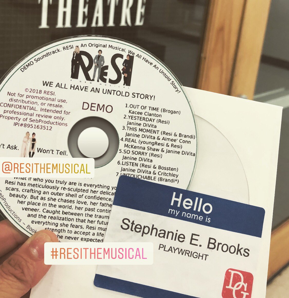 RESIthemusical's tweet photo. Met with more than a dozen Theatre Directors this weekend and already have a handful of follow up meetings.
@dramatistsguild
#musicaltheatre #resithemusical https://t.co/0WThqd2C3A