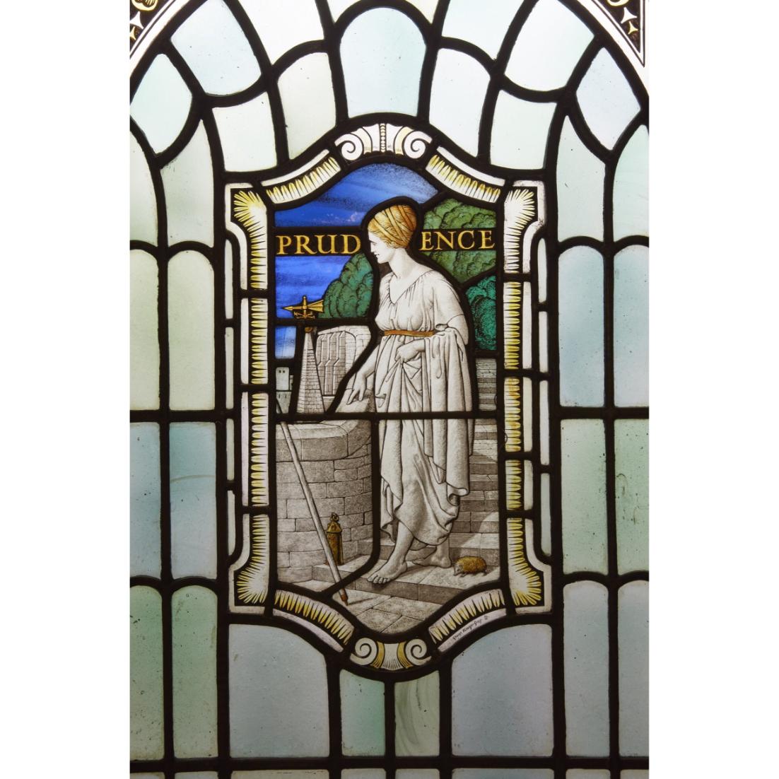 The third of the 4 Cardinal Virtues represented in the stained glass windows is PRUDENCE 🔎

Prudence is the virtue that guides #Freemasons by setting rules on their actions in accordance with their conscience.

See them in person → bit.ly/FMHTours