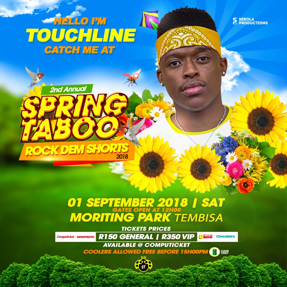 SpringTaboo's tweet photo. Your #MCM @TouchlineTruth will be performing at #SpringTabooRockDemShorts on the 1st September 2018
#TouchlineSpringTaboo
#SpringTabooWeekend
5 days to go!!! ๐๐พ๐๐พ๐คณ๐โโ๏ธ๐ค๐๐พ๐๐พ https://t.co/qt7VjSBtlI