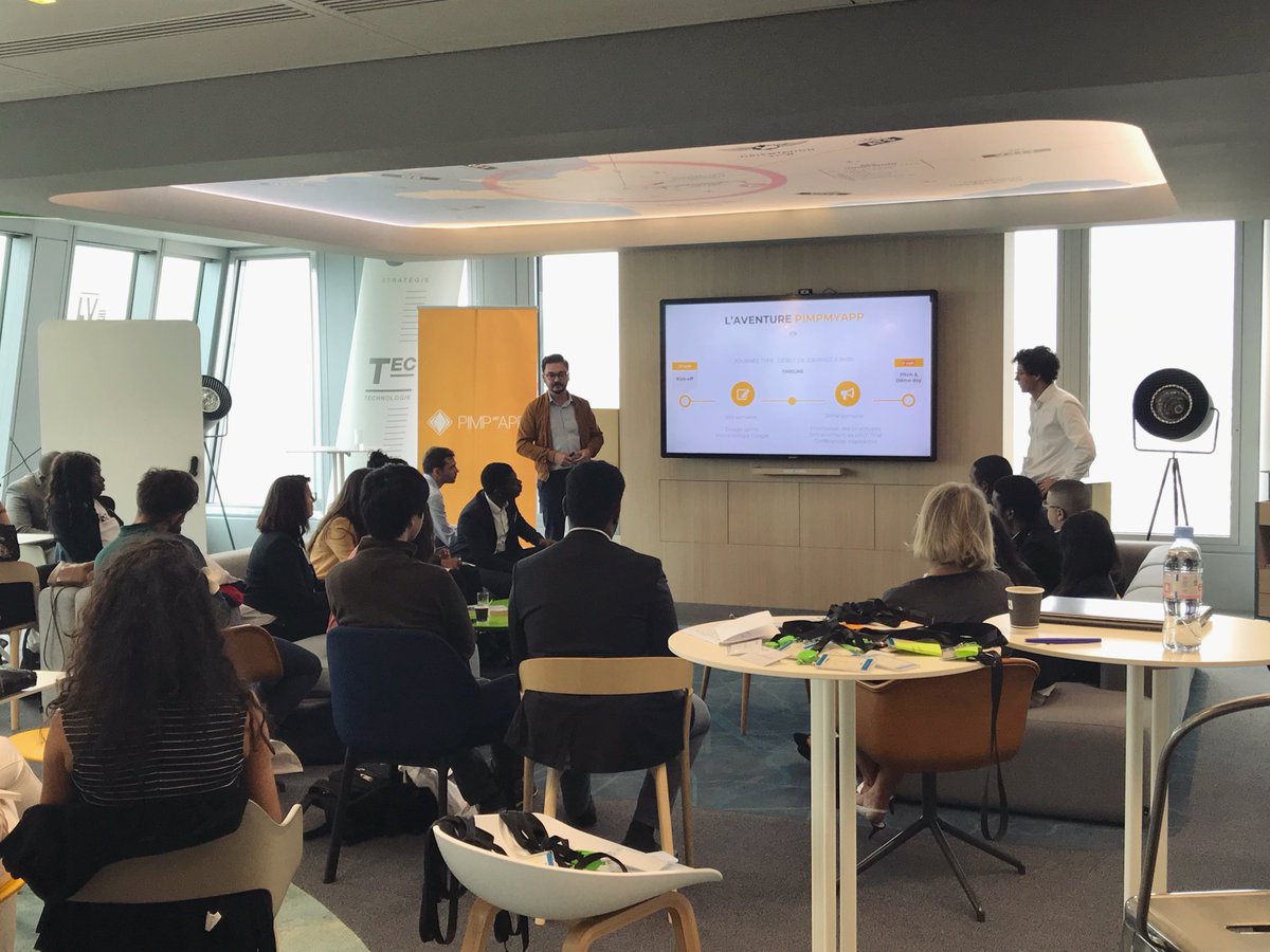 DeloitteFrance's tweet photo. #PimpMyApp Coup d'envoi de l'édition 2018 pour les 28 étudiants 🚀! Les briefs sont tombés et les équipes constituées. Prochaine étape : découverte de la méthodologie #DesignSprint ! #Bootcamp #Innovation https://t.co/COWbLm4l7z