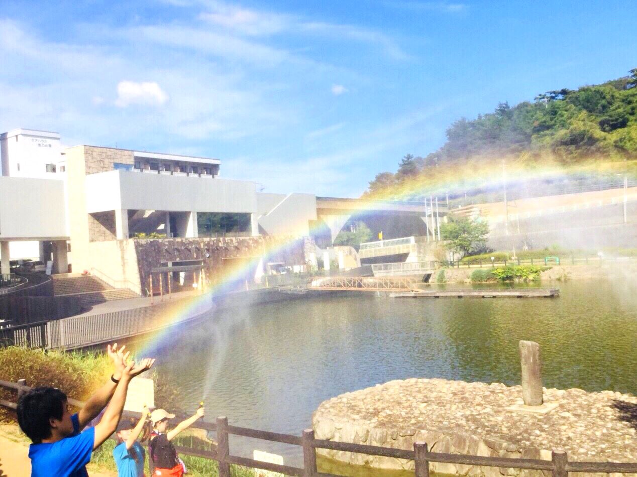 北九州 にじのはしプロジェクト A Twitter にじのはし 福岡県栄中央公園 金比羅池 戸畑区と小倉北区 八幡東区の一部を含むほど広大な 福岡県栄中央公園の金比羅池に虹を架けてきました 天気も良く 綺麗な虹が架かりました T Co Dq4aks4jkm Twitter