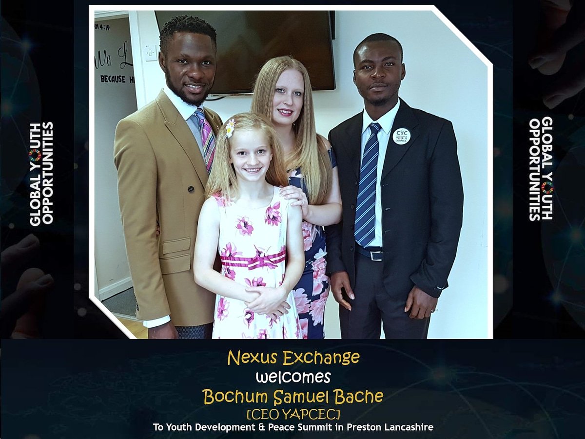 nexusexchange's tweet image. [MEDIA RELEASE]
It is our absolute  pleasure to welcome Mr Bochum Samuel Bache [Executive Director YAPCEC, Cameroon National Youth Deligate to the Commonwealth] to The NEXUS Exchange Preston Lancashire, for our Youth Development &amp;amp; Peace Summit.
#safespace #youth #dvelopment