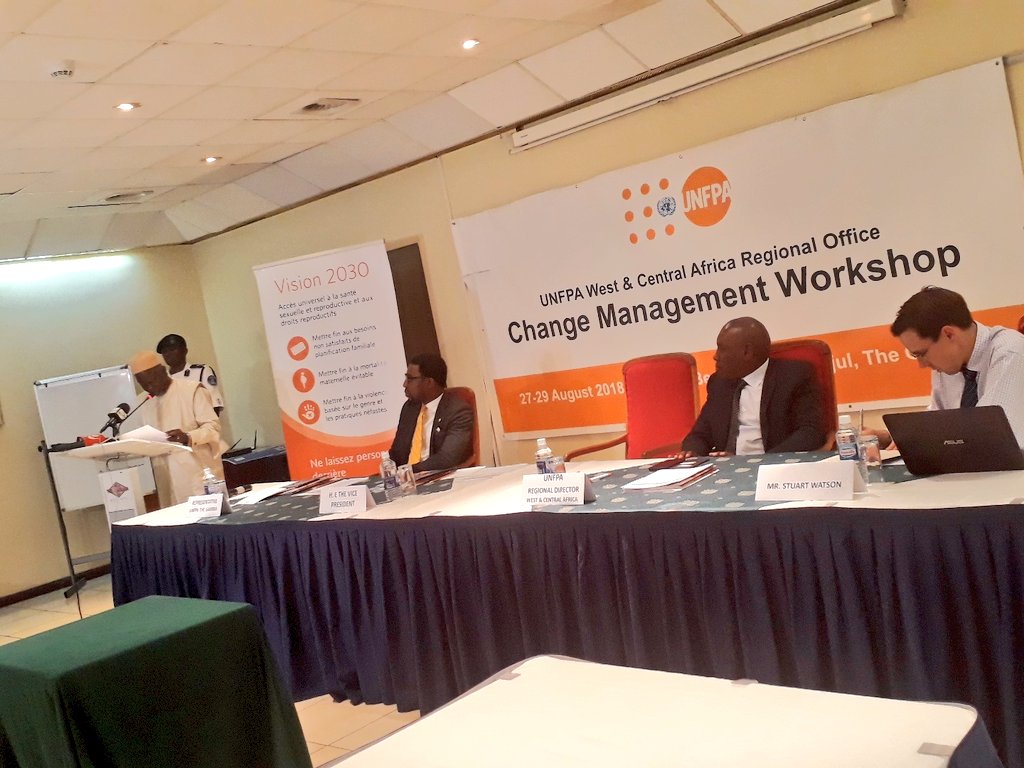 UNFPA The Gambia (@unfpathegambia) on Twitter photo His Excellency The Vice President of The #Gambia has just declared <a href="/UNFPA_WCARO/">UNFPA WCARO</a>'s Change Management Workshop officially open. His Excellency The Vice President of The #Gambia has just declared <a href="/UNFPA_WCARO/">UNFPA WCARO</a>'s Change Management Workshop officially open.