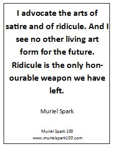 Spark on satire and ridicule 
#MurielSpark100 #TuesdayThoughts