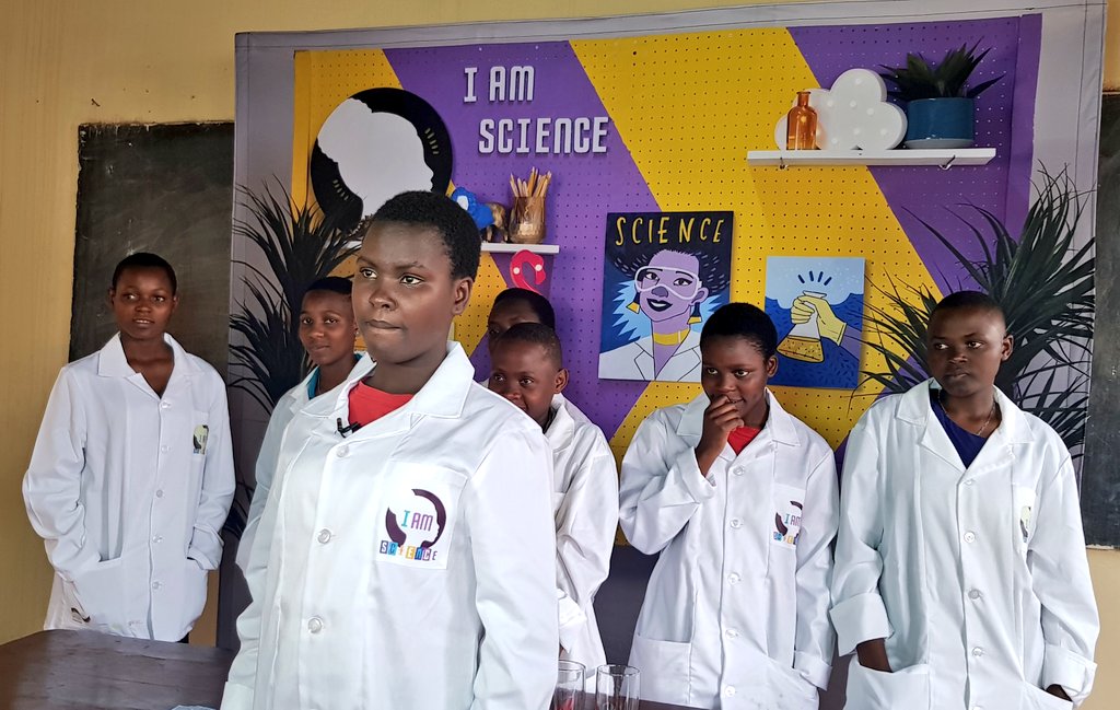 ASWUganda's tweet image. @goethejoburg is working with @FundiBots in Uganda to give these girls an understanding of the practical application of Science In their everyday lives through #IamScience project.