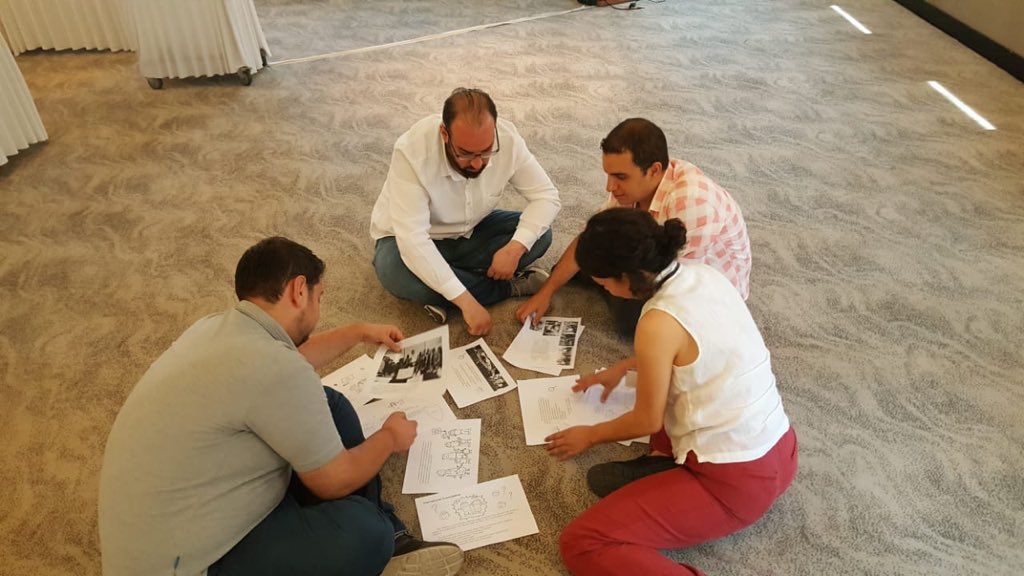 AflatounMENA's tweet photo. What is @Aflatoun story? Participants are trying to guess! #ToT life skills and financial education #AflatounTraining2018 #AflatounMENA #Gaziantep @habitatdernegi https://t.co/ly9P0mFcud