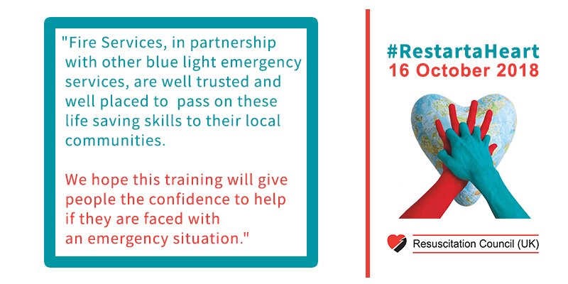 #RestartaHeart day is quickly approaching - and we’re so glad the National Fire Chiefs Council are on board! Learn more: bit.ly/2N9b8bd