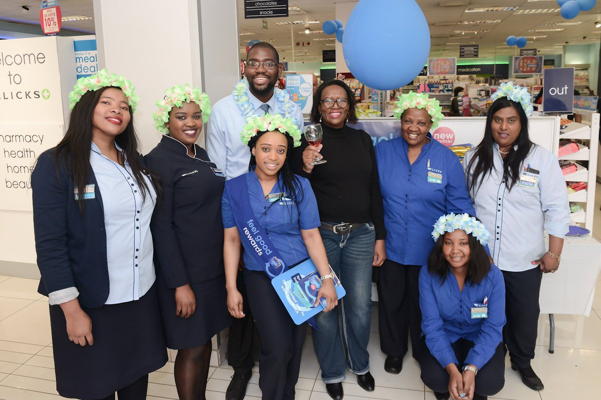 Clicks_SA's tweet photo. Lebogang Moloi, one of the winners of the FREE shopping basket in the Clicks 50th birthday celebrations at the The Zone Rosebank store! #50YearsOfValue #FeelGood https://t.co/Gw9KBmrNyF