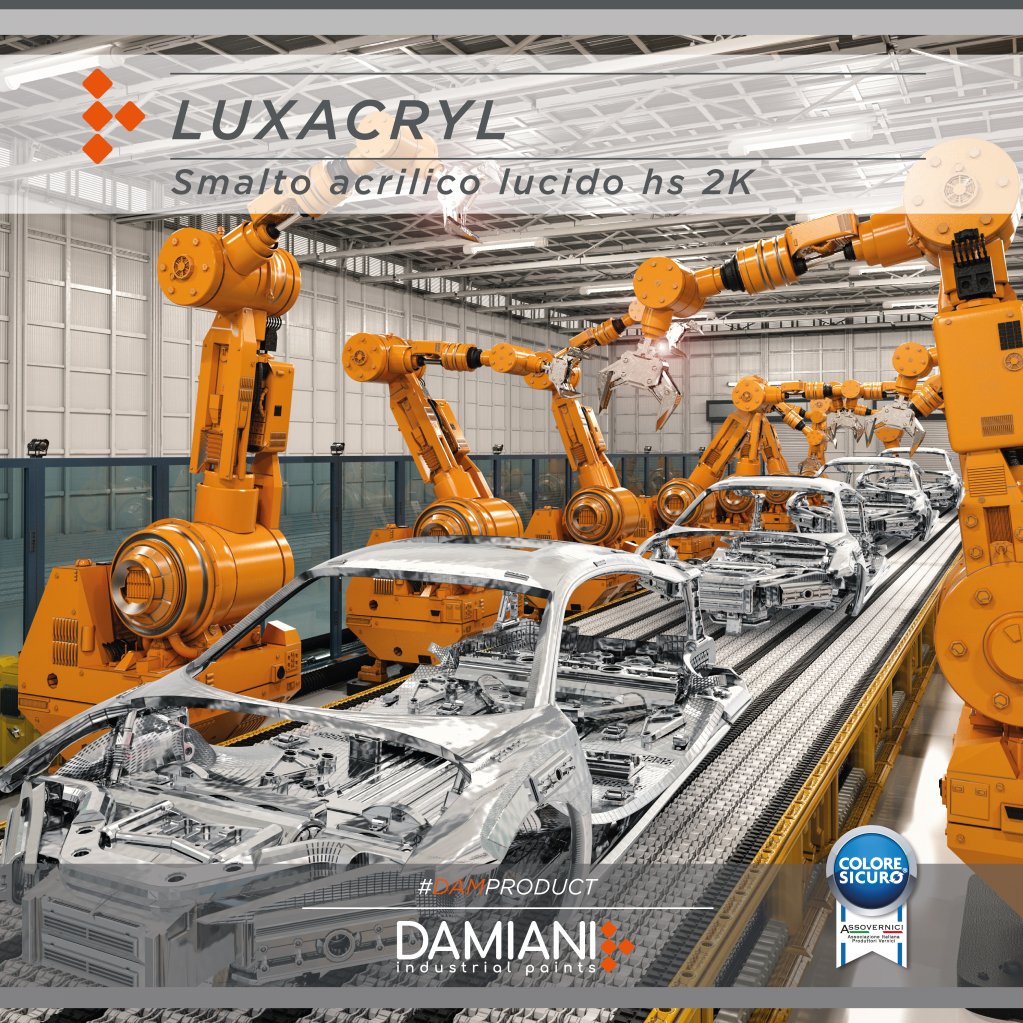 Color_Damiani's tweet image. LUXACRYL Smalto acrilico lucido hs 2K 🔝

✔ Ottima brillantezza
✔ Buona resistenza ad agenti chimici
✔ Elevato potere riempitivo

#damproduct