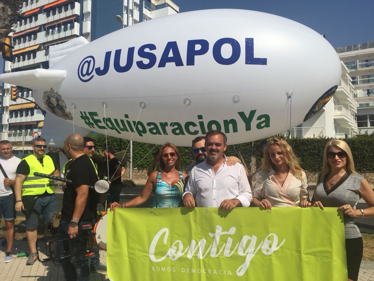 ContigoSD's tweet image. En Contigo defendemos la justicia y la igualdad, por eso, estuvimos presentes en las manifestaciones de @jusapol en Valencia y en Málaga, para conseguir la #EquiparacionYa.