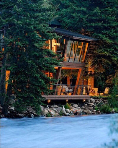 Design_4_Home's tweet image. Feldman Residence, Woody Creek, Colorado by David Johnston Architects