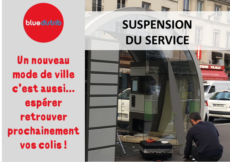 😮SUSPENSION DE SERVICE BLUEDISTRIB

C'est avec une grande tristesse que nous vous annonçons la suspension de votre service Bluedistrib après près de 100 000 colis livrés, à compter du 27/08/2018 pour une durée indéterminée. 

Toutes les explications ici bluedistrib.com/blank-h1xp1