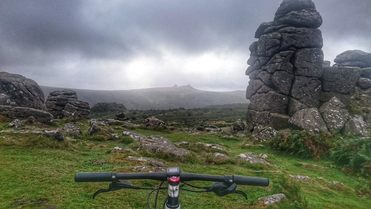 Changing weather at houndtor earlier #Dartmoor