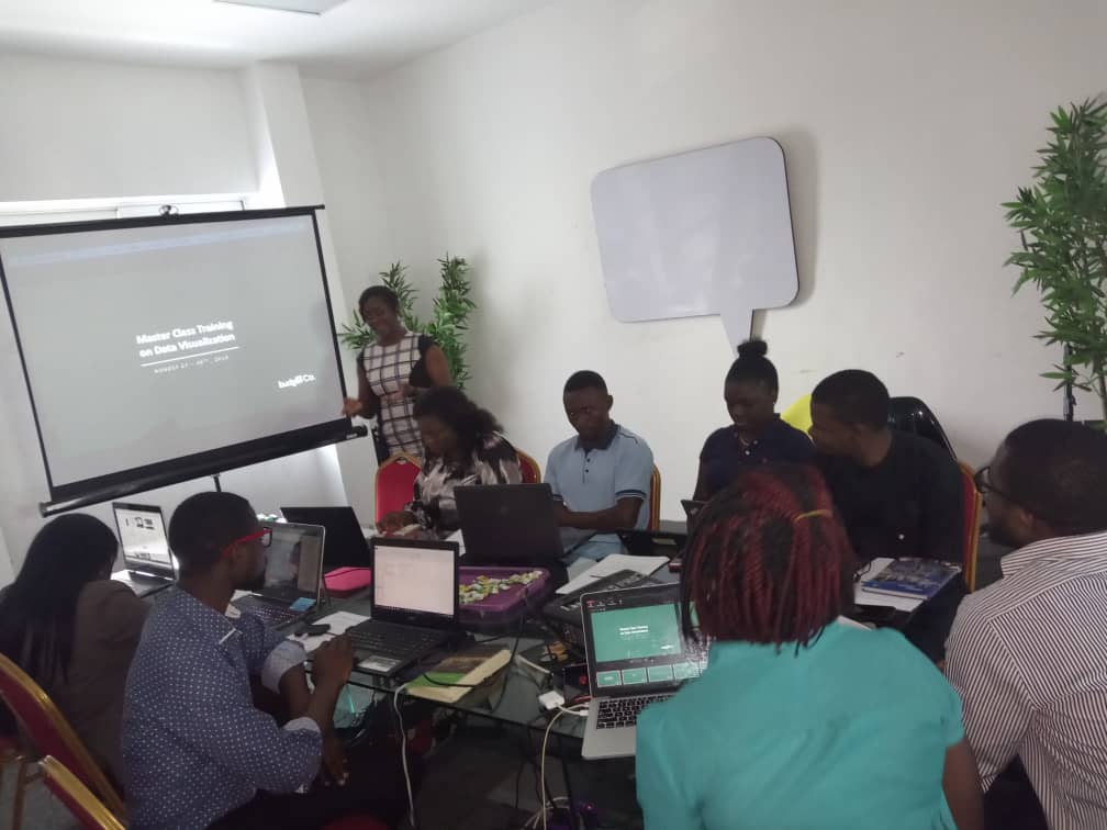 FitilaAfrica's tweet photo. The much-awaited 4-day training day is here! The Venue is set! Our Trainees are ready! #DataVizProInMaking
The training session will be highly intense and educative. You can still join the class, call 08166124314. #DataVisualizationMasterclass #AugustMasterclass #BudgITCoDataViz https://t.co/l910Ya3l3H