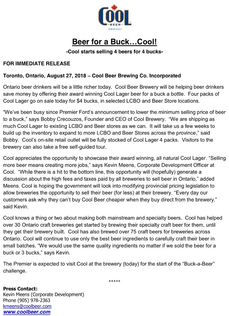 Cool Beer Brewing Co. tweet media
