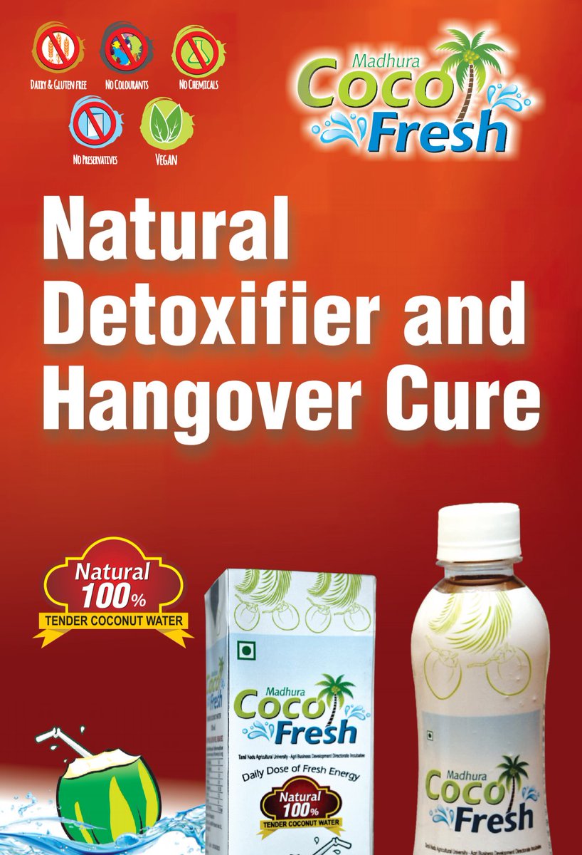 M_CocoFresh's tweet image. A Natural #Detox or #HangoverCure #CocoFresh #TenderCoconutWater is as tasty as it can get.

#CoconutWater #EnergyDrink #Vegan