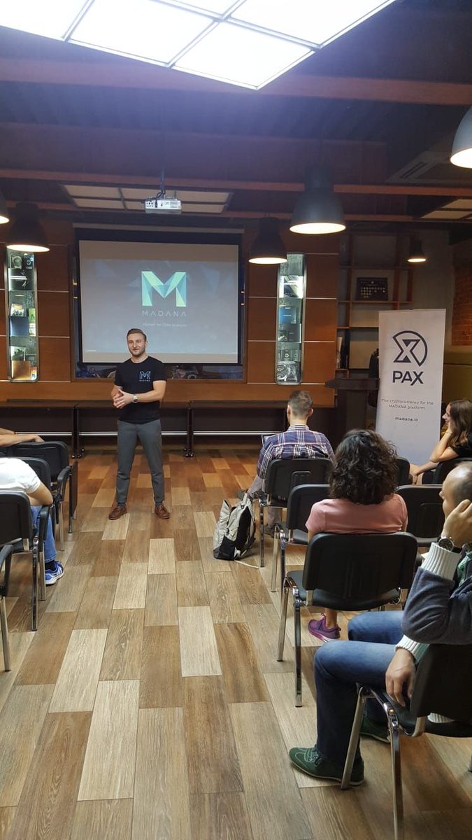 MADANA_HQ's tweet photo. Saturday we hosted our first Meetup of our Roadshow in Moscow - big thanks again for all the people that came as well as Alexey Usanov - a key community member from LISK - for helping us organize the event. Next stop: Singapore! #MADANAshow2018 #OnToTheNextShow https://t.co/74nI3cO8Z6