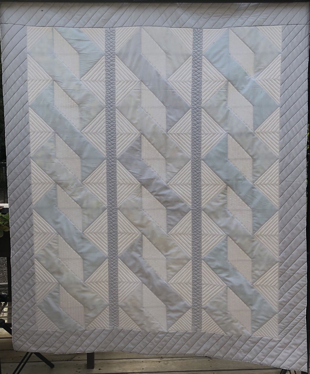PeacefulHillQ's tweet image. This custom quilted Pole Twist Quilt will head to the @RichmondVAMC via the Dolley Madison Quilters Guild &amp;amp; Donna Mongeon Veterans Quilt Drive this December.
#thankaveteran #superiorthreads #customquilting