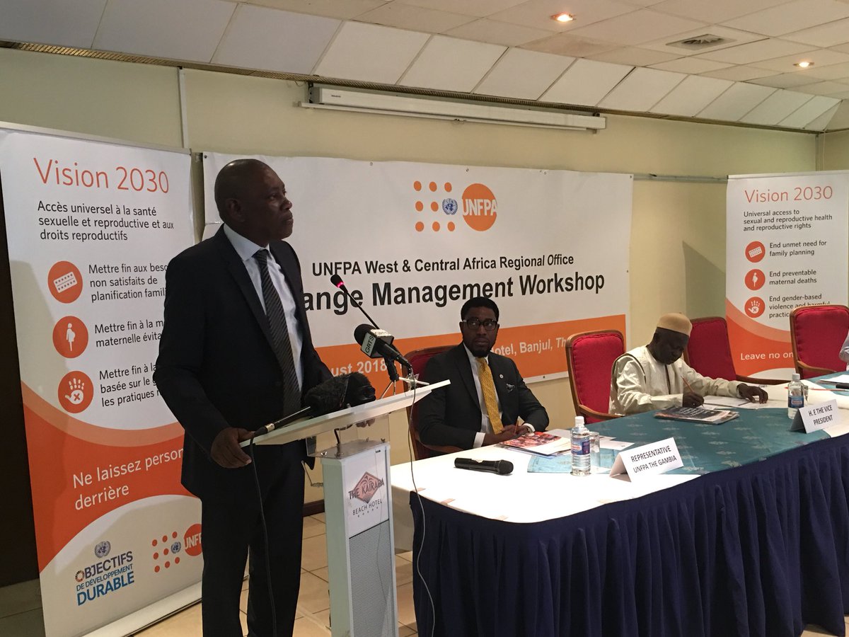 UNFPA_WCARO's tweet photo. “The world is changing, #Africa is changing, the @UN is reforming so @UNFPA must be ready for the change...” @mabinguengom1 as @UNFPA regional managers of the most left behind region are trained on change management. https://t.co/LcWriJ2qAQ