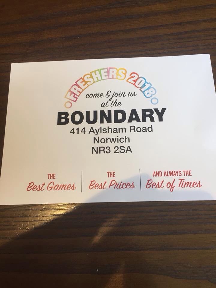 norwichboundary's tweet image. @uniofeastanglia @UEAstudents @UnionUEA @Concrete_UEA @UEA_History #freshers #freshersguide18 #Norwich #norfolk #sportsbar #fun #welcometonorwich @EDP24 @EnterprisePD @craftunionpub @ThePigNorwich #craftunion