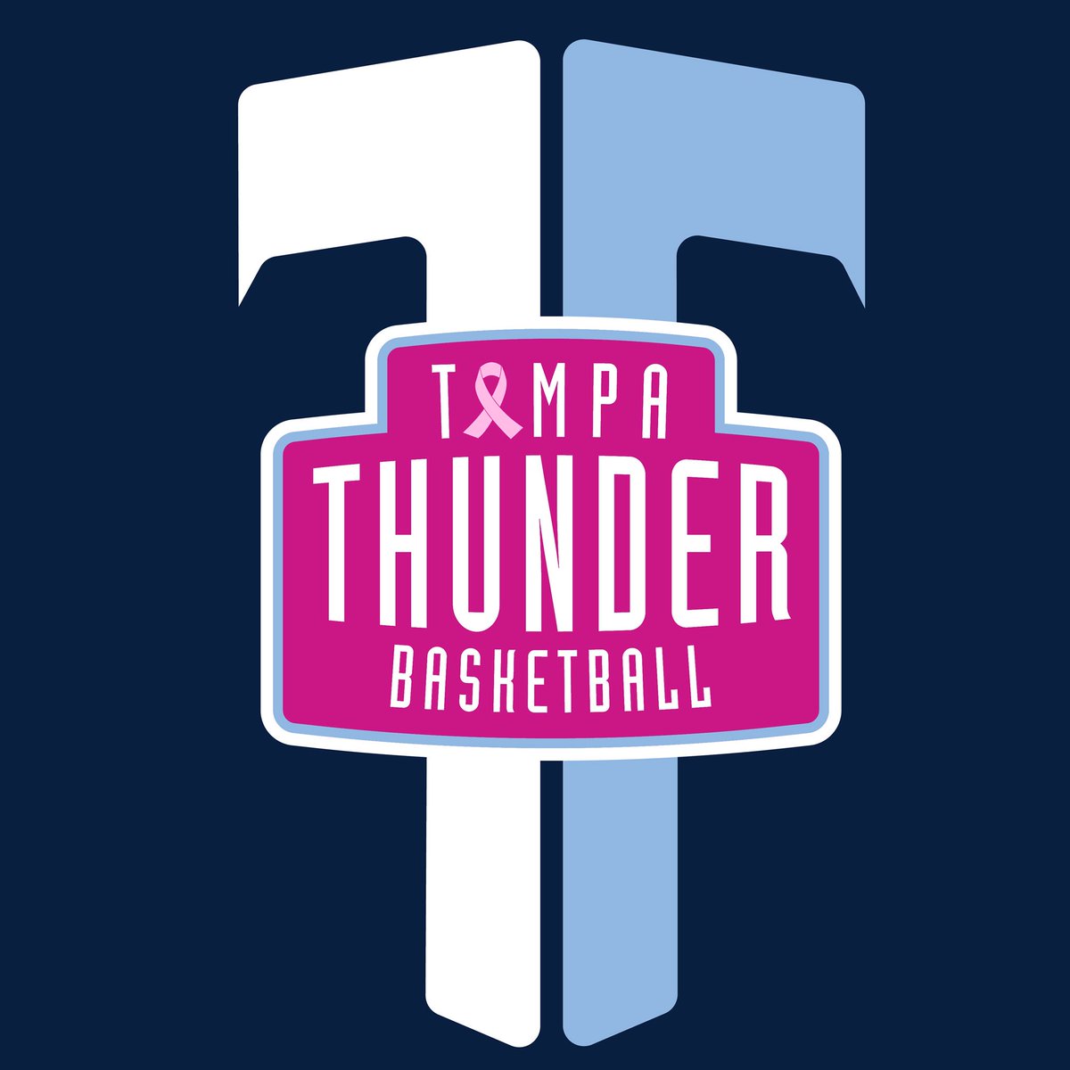 As a show of support for my wife Rachel while she is battling Breast Cancer, we will post a special #TampaThunder logo until she wins the fight. #TeamRachelWins 

Special thanks to my friends Carl Menard and Jarrett Harvey for working this project. #BleedPink