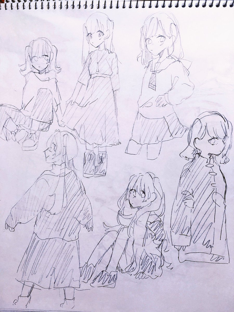 最近絵描いてないわけじゃなく死ぬほど落書きの強化に努めておりました
描いて描いて描きまくったー写真撮ってないけどもっとある!
みてみて 