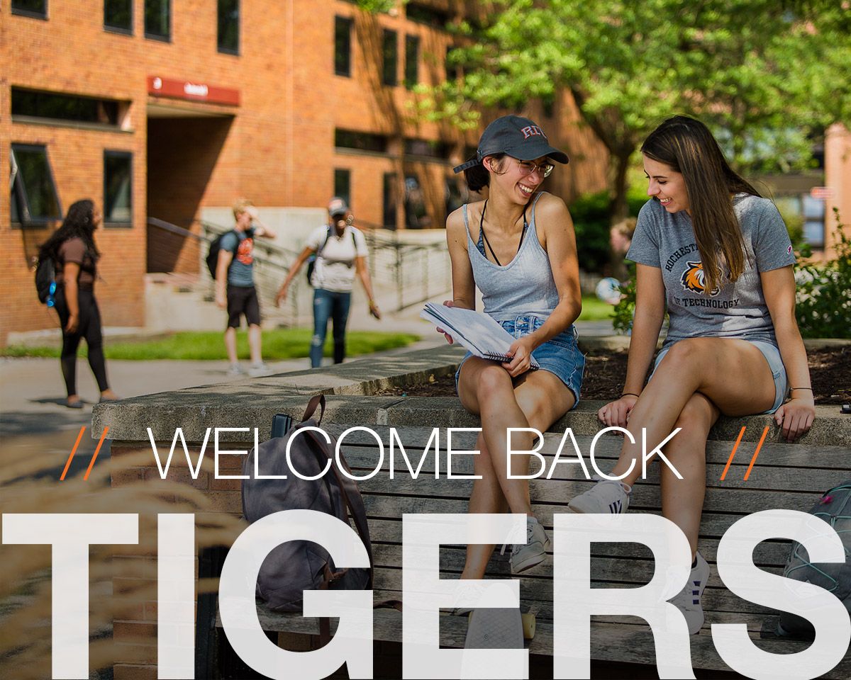 RITtigers's tweet photo. Happy first day of classes everyone! We're excited to have you here. Let's make this a great semester together! #RIT #TigerPride https://t.co/UXmog0q8dO