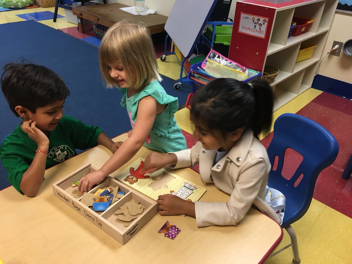 Morning play. Sharing is caring @KAnderson_PreK #TrinityLearns