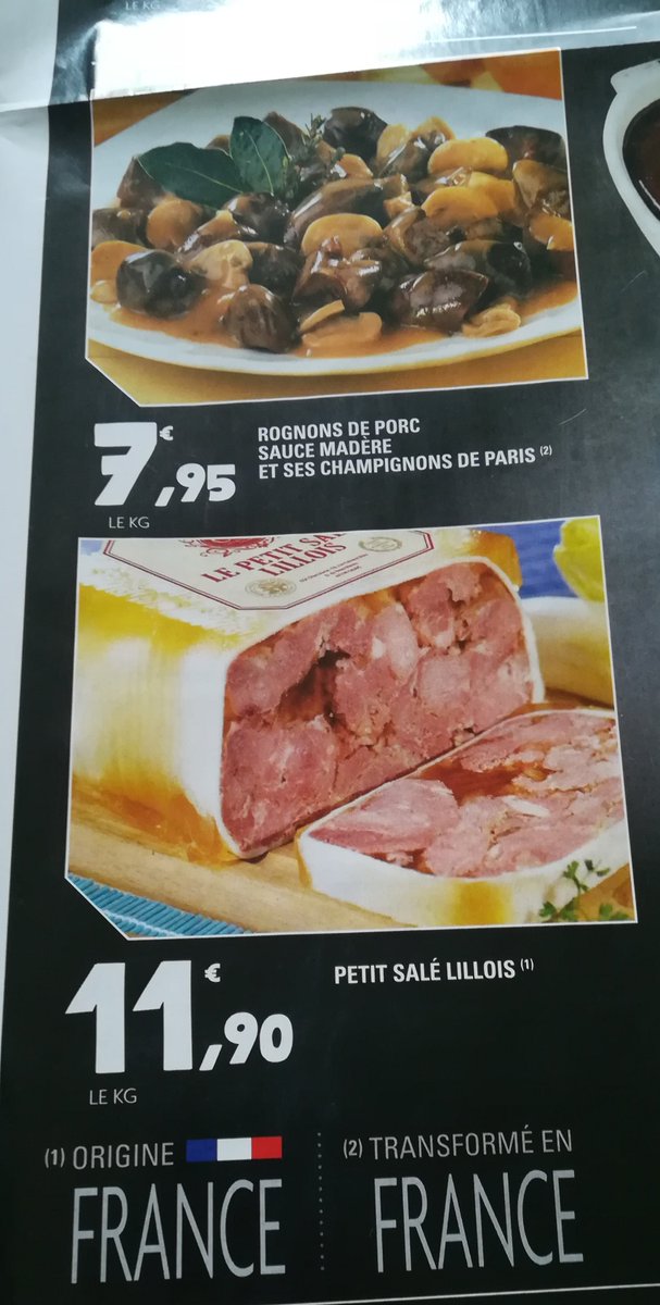 Dauvers70's tweet photo. Stop à l'anonymat hypocrite dans les plats élaborés... D'où viennent les rognons ? D'où viennent les champignons "de Paris". Transformé en France ne suffit pas. Il faut l'origine des matières premières. Les consos ont "le droit de savoir". Vous @StTRAVERT le devoir d'agir. https://t.co/KfqLPvjeBz