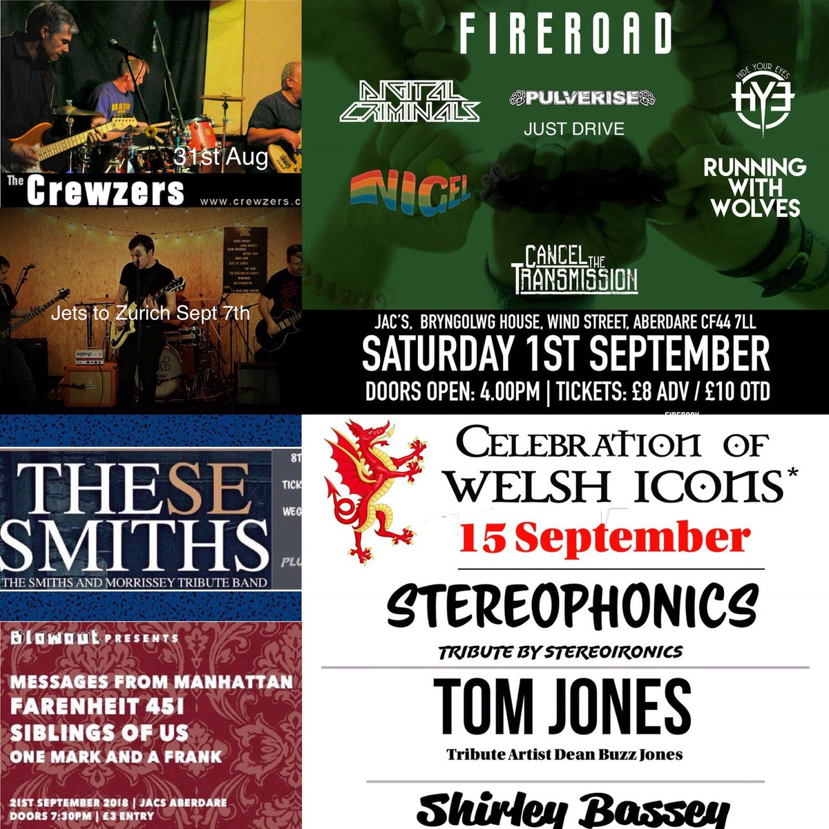 Over the coming weeks there are more fantastic gigs to come. 
Check out our events page for full details on the gigs below
#thecityvenueinavalleystown #livemusic #livemusicvenue #aberdare #originalmusic #coverbands #tributeacts #tributebands #jaggerandwoody #wegottickets