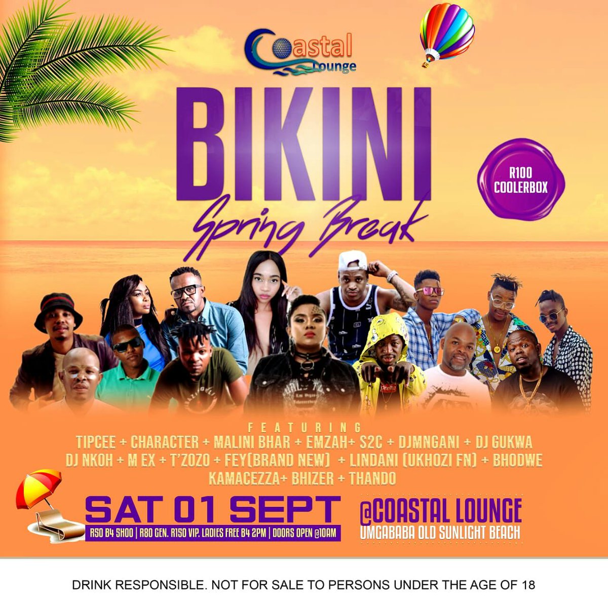 TheRealTrompie's tweet photo. Ladies &amp; Gents Have You Got Your Spring Outfits Ready For Next Weekend🔥🔥🔥....... It Going To Be Epic👙👚👙👒👒🕶️🕶️🕶️🌅🌅🌅🌅🌅#BIKINISPRINGBREAK
@CoastalMusicEx2 @tipcee3 @khanyaBHAR @DjGukwaSA https://t.co/IJHa3iC6pJ