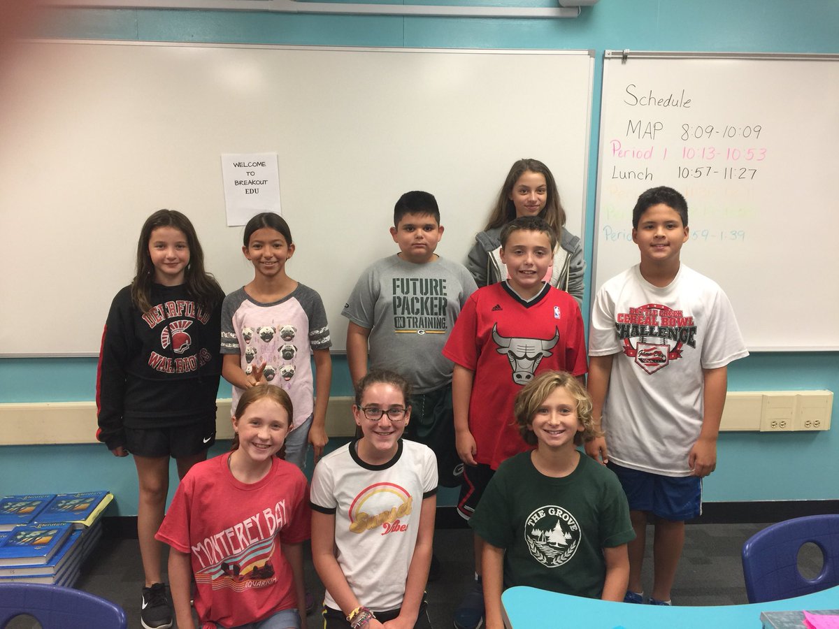 Breakout EDU!! First group to break out!