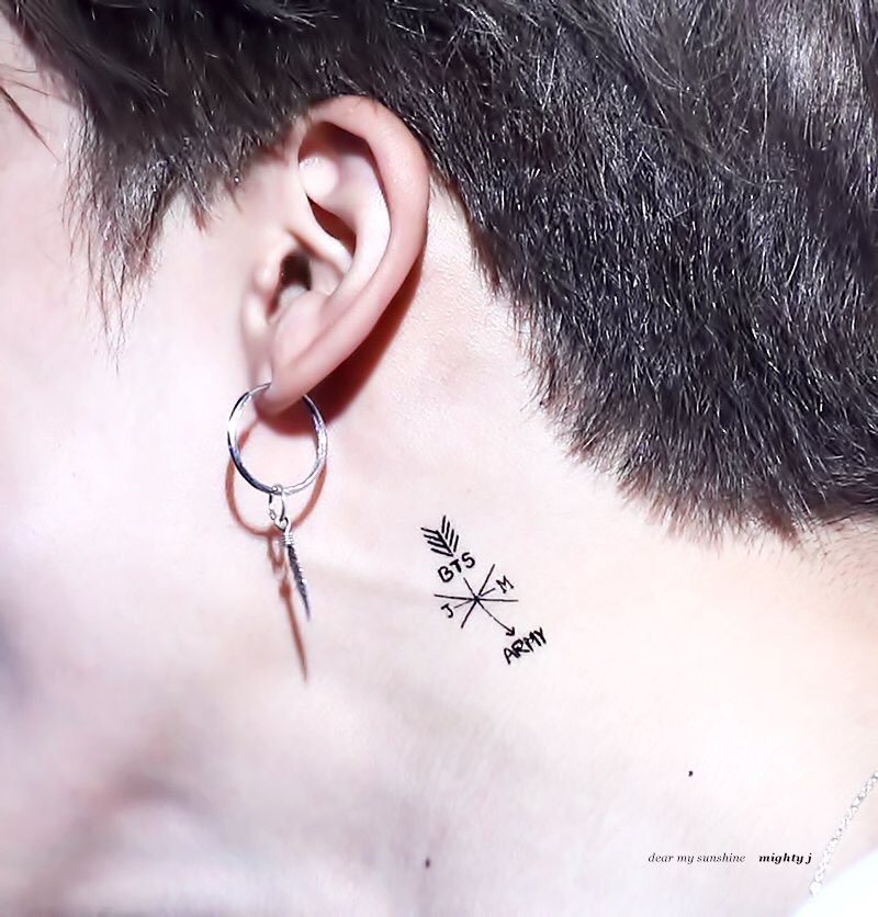 juls on Twitter: "BTSxJMxARMY tattoo made by jimin BTSxARMY tattoo mad...