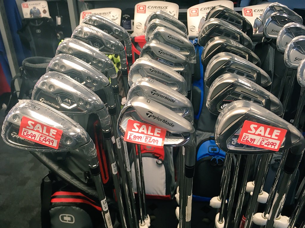KingsLinksGC's tweet photo. SALE TIME...Up to £200 off selected stock sets of irons. @CallawayGolfEU @TaylorMadeTour @SrixonEurope @cobragolf #MCGB #P770 #BigBertha #Z765 #Z565 #KingF8 #FMax #OneLength #Sale #golfABDN https://t.co/qjl5DWf7zk