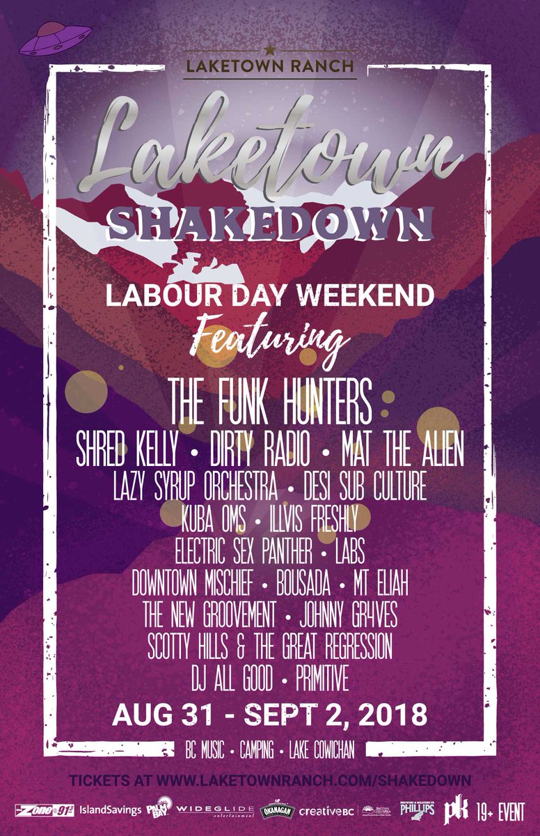Do250's tweet photo. 🔊LAST CHANCE to enter to win passes + camping to Laketown Shakedown - September Long Weekend w/ @thefunkhunters, @shredkelly, @dirtyradiomusic + more! Winner will be drawn at 5pm today: https://t.co/hAqdQNzQvZ ✌️#Do250 #Festival https://t.co/SlIM5l6rSo
