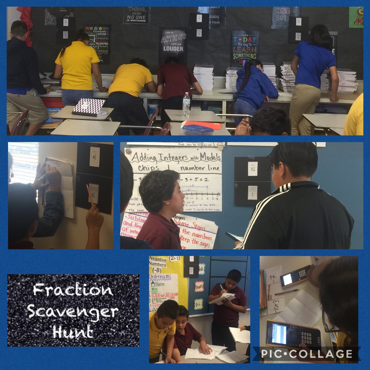 gmeza_CI's tweet image. 6th Grade co-teaching scavenger hunt!!  Can you help us find the missing mixed numbers and improper fractions??  These 6th graders sure can!!  #unstoppable #mathrocks #coteachingthatworks @Hambric_Pk8 @Heather36714202