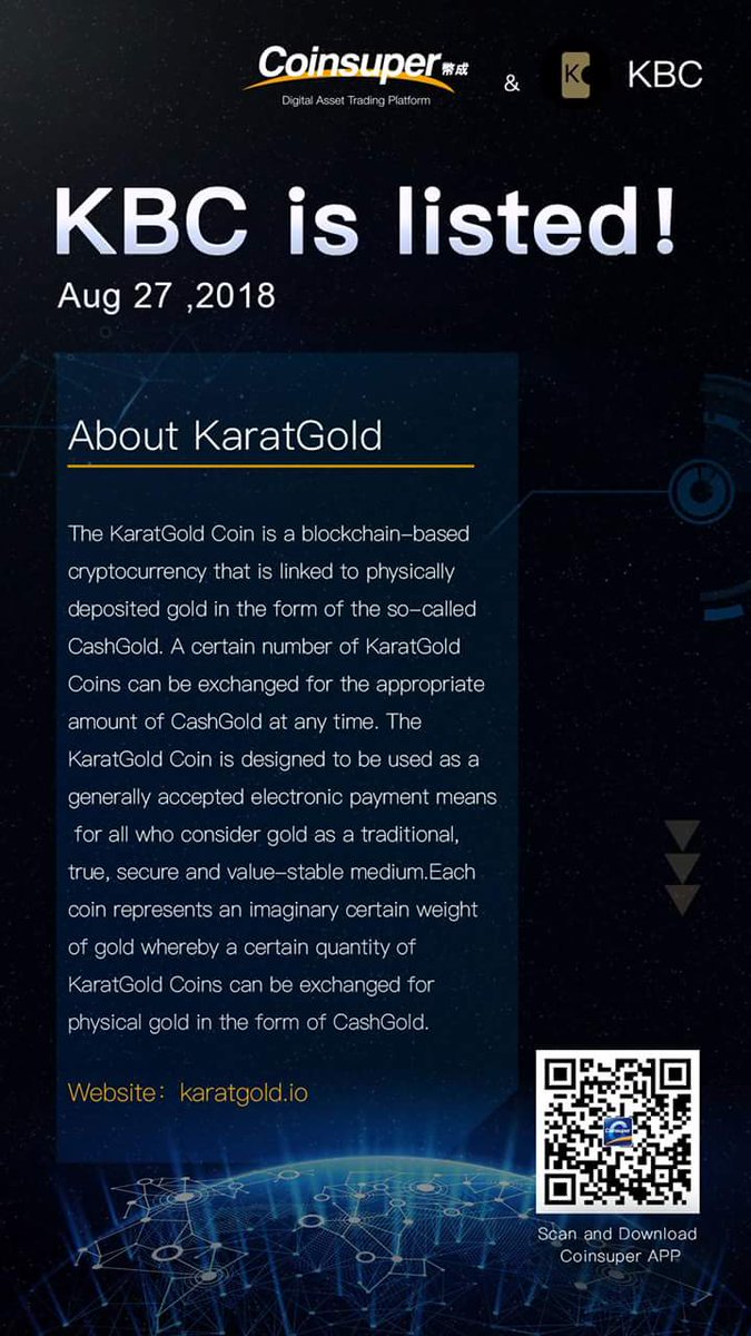 Dennisd72141245's tweet image. KBC is now listed on #coinsuper!! The trading for KBC/BTC will be available soon,users can now start top-up-to purchase KBC in preparation for trading.

bit.ly/2NedqGe

#Blockchain #crypto #bitcoin
#Cryptocurrency #CryptoNews #ethereum #TokenSale #bitcoinnews #ICO #eth