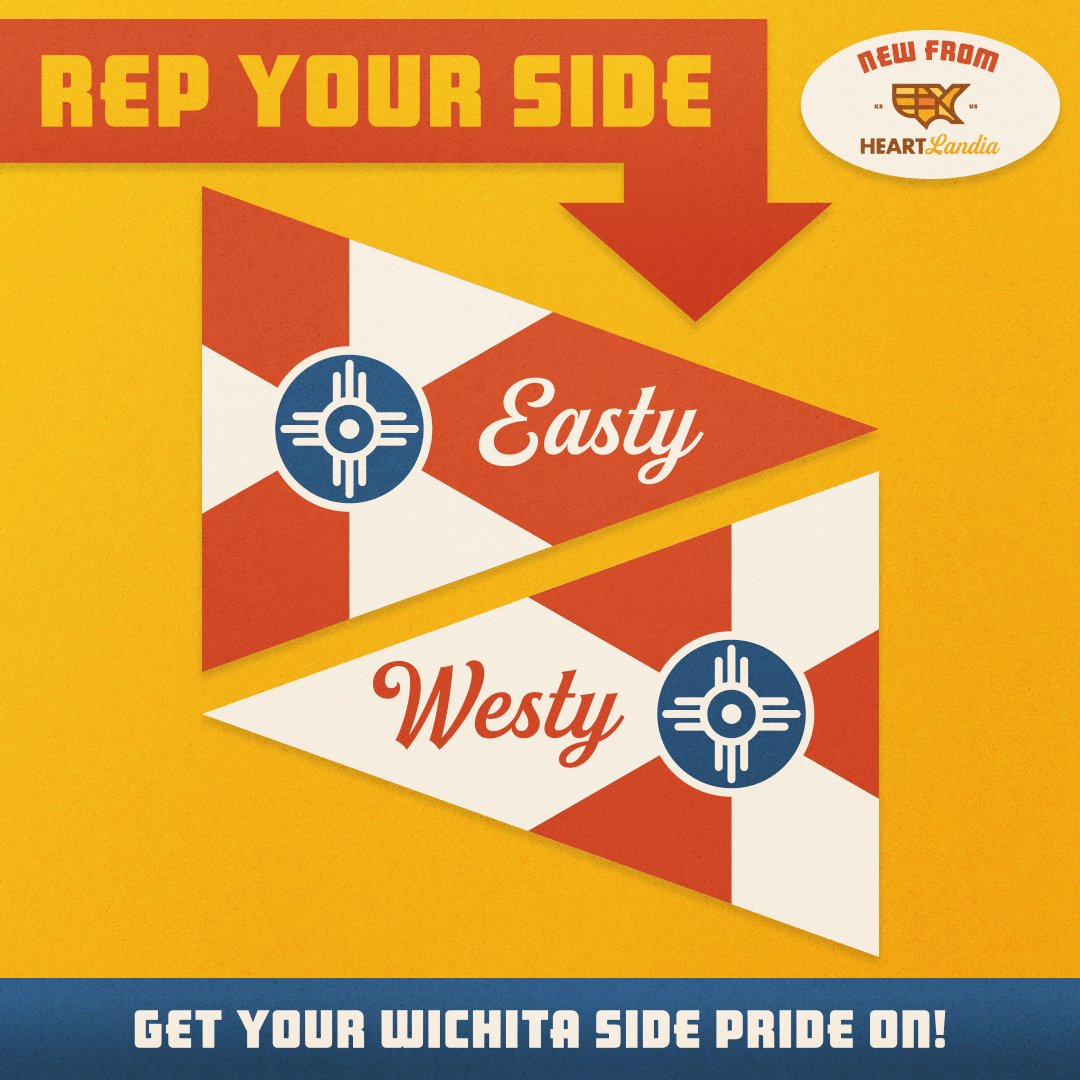 New stickers available now at your favorite local shops heartlandia.com/stores/ and also at Heartlandia.com. Get your Wichita pride on!