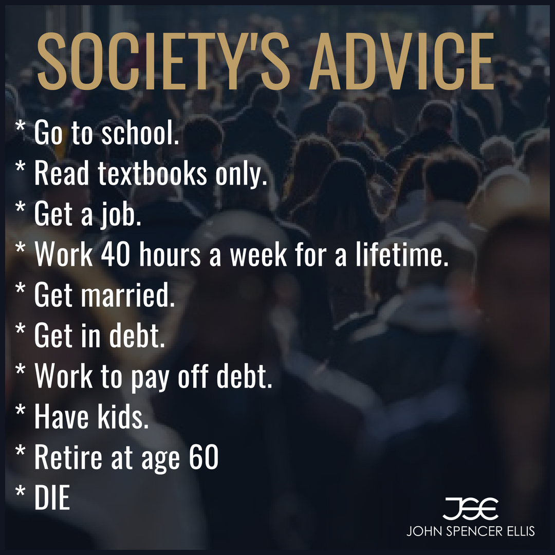 jsesuccesscoach's tweet image. --&amp;gt;&amp;gt; Swipe left to see the difference between a CEO&apos;s advice and the advice we hear from society. Do you think this is accurate?
JohnSpencerEllis.com
#entrepreneurcoach #ceoadvice #ceo #businessowner #millionairehabits #ceohabits