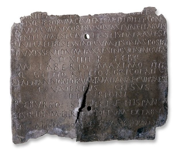 DrJEBall's tweet photo. #Roman auxiliary diploma found in Malpas (Cheshire), dating to the reign of #Trajan. Issued to Reburrus, originally from #Hispania, who served as #decurion in the Ala I Pannoniorum Tampiana. It granted him full citizenship & the legal right to marry #RomanBritain https://t.co/gCsEHubnGv