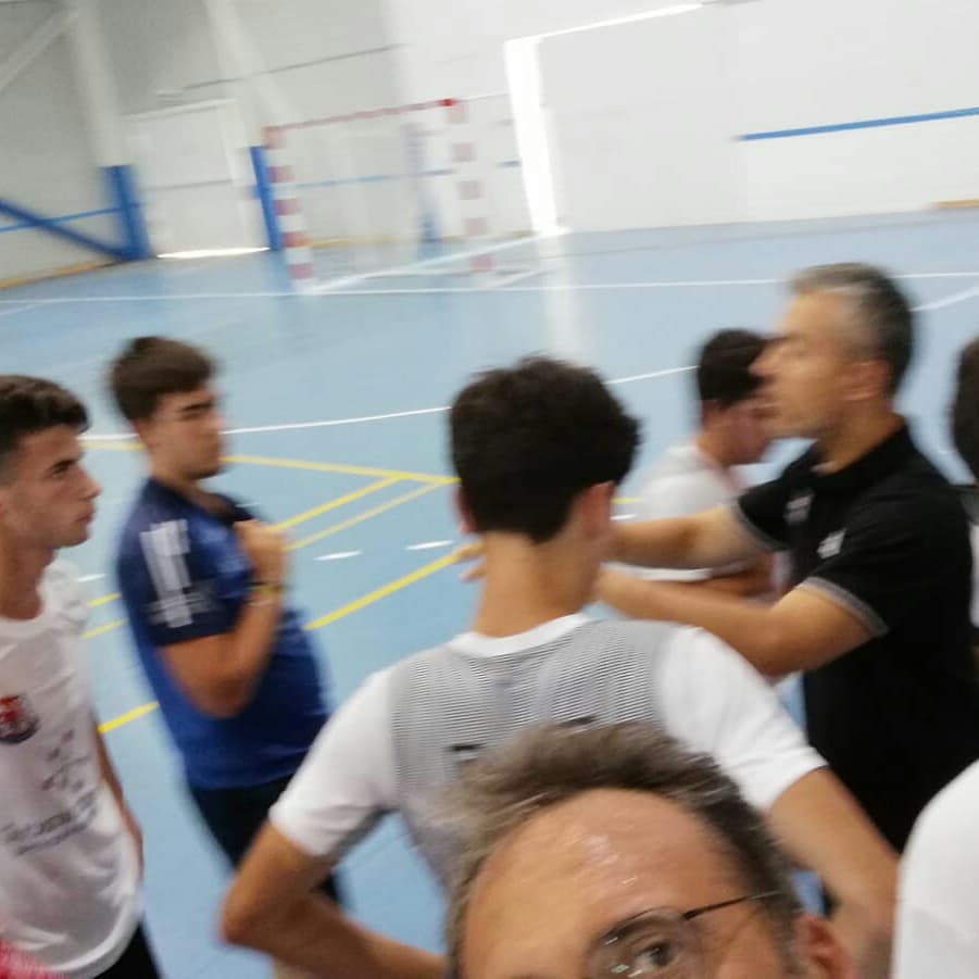 AtleticoMurcia's tweet photo. Primer amistoso del DHJ con el Preferente de nuestro club amigo Fortuna. Por circunstancias, fuimos con un solo cambio, pero dimos la talla. https://t.co/eA8ObMUfB4