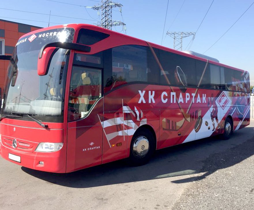 Автобус хк Спартак Москва