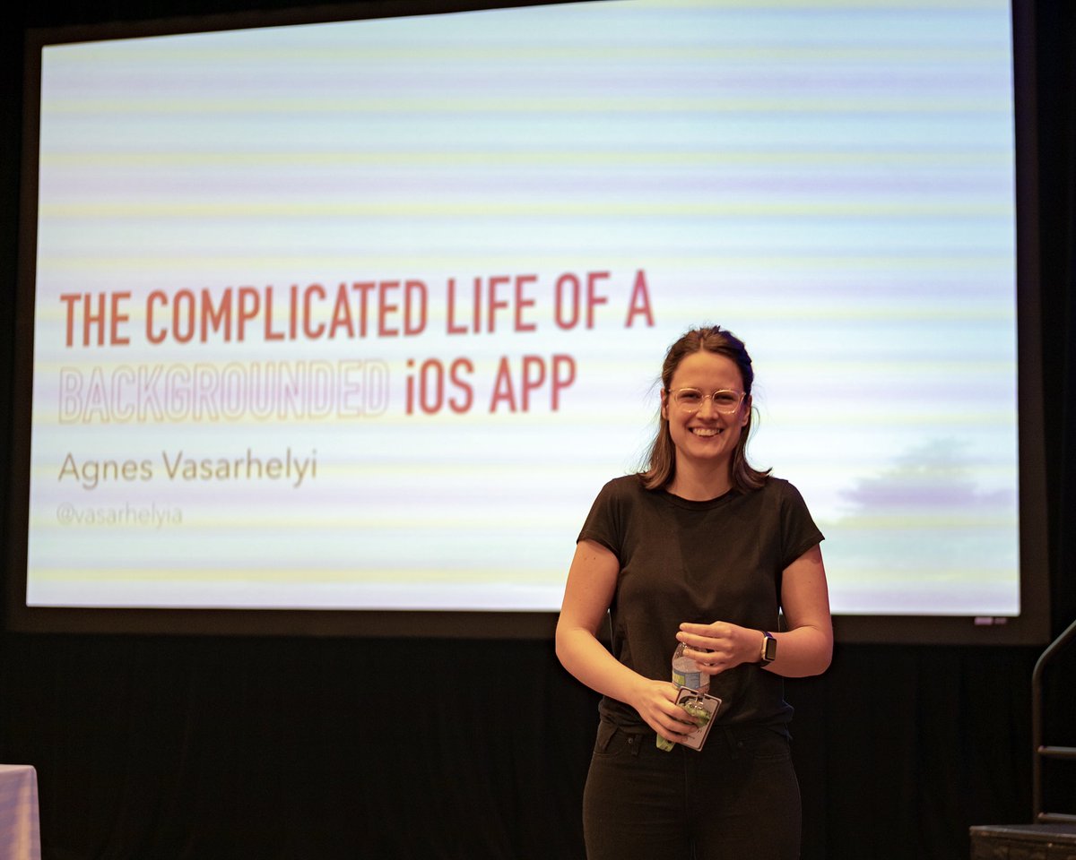 gregheo's tweet photo. Turns out apps have complicated lives when they're not on screen, as told by @vasarhelyia #360iDev https://t.co/4q15oRXNWY