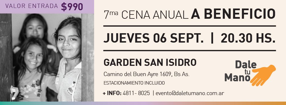 DaleTuMano's tweet photo. 📚 El próximo jueves es tiempo de decir ¡#presente! 🍽 ¡Vení a compartir con nosotros lo recorrido y a sumarte a los nuevos desafíos! 👩🏽‍🏫 🤸🏻‍♂️ #evento #solidaridad #educación #vamostodos #buenlunes Escribinos a info@daletumano.com.ar https://t.co/lSe9Zx9PCM