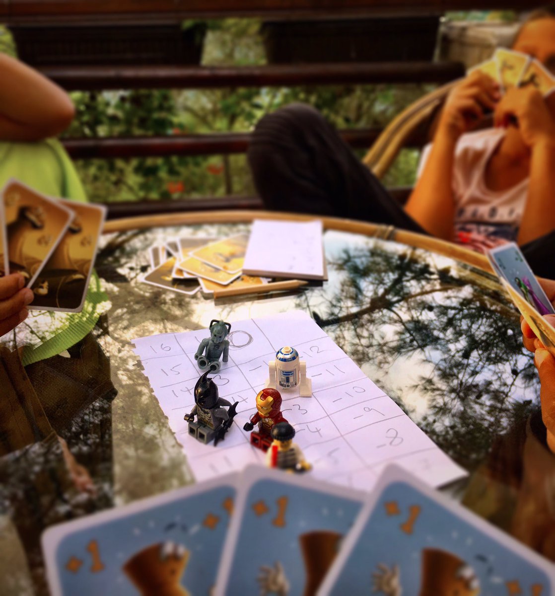 JoostDantuma's tweet photo. Another game of #WhyFirst (by Simon Havard for @pegasusspiele). Only 32 #playingcards so great for #HolidayPlay.
This game really tickles me. I think I'm addicted. I now constantly plot how to push someone into first place...in anything! #LoveIt LOVE IT!!! https://t.co/2FeFNdlfWk